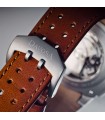 Bracelet cuir marron gold DavosA Titanium