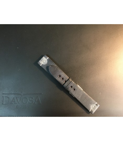 Bracelet cuir Vintage bleu Ternos Sixties, Vintage diver: 20mm