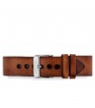 Bracelet cuir Vintage marron foncé pour Ternos Sixties, Vintage diver