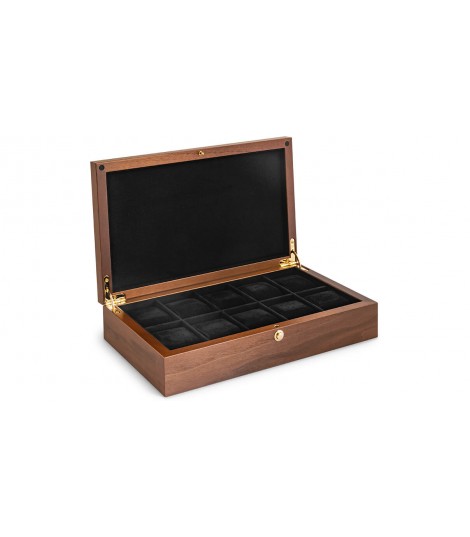 coffret noyer 10 montres
