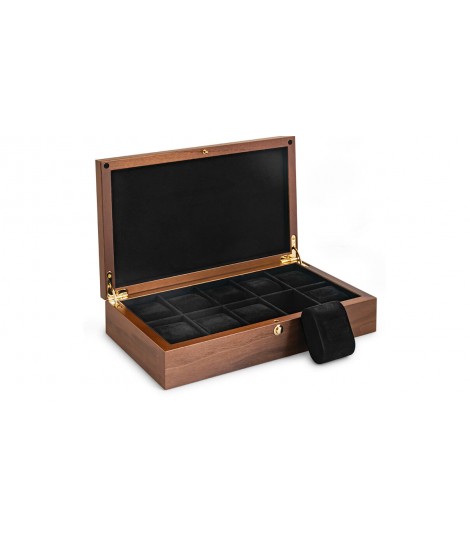 coffret noyer 10 montres