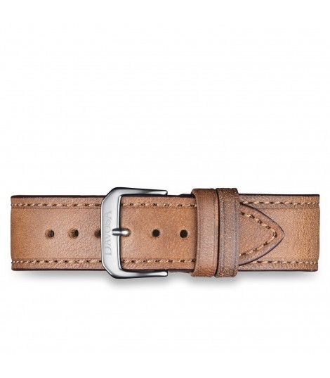 Bracelet Cuir marron DavosA : 16mm