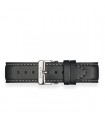 Bracelet Cuir Vegan DavosA, noir : 16mm