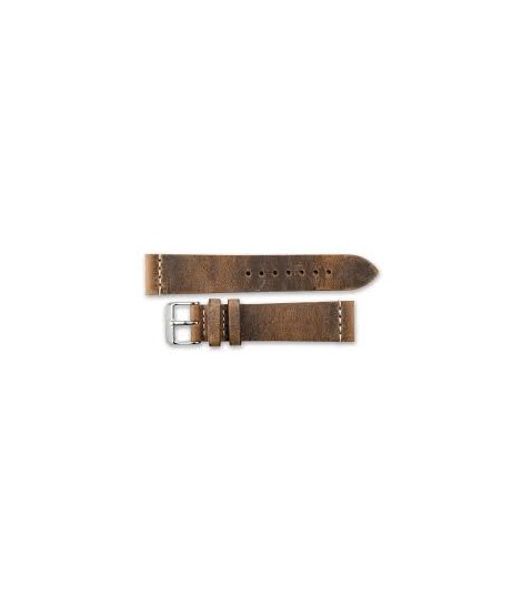 Bracelet cuir Vintage marron Ternos Sixties, Vintage diver : 20mm