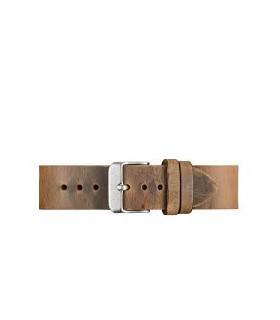 Bracelet cuir Vintage marron Ternos Sixties, Vintage diver : 20mm