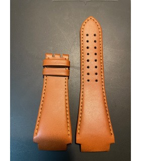 Bracelet cuir marron gold DavosA Titanium : sans boucle