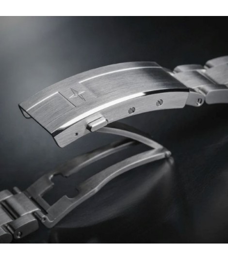 Fermoir Waveslide pour Ternos Ceramic Trialink : vendu seul, sans bracelet, sans la montre