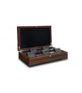 coffret bois 10 montres : vernis brillant