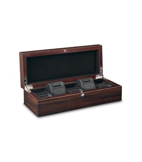 coffret bois 5 montres : vernis brillant